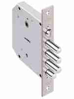 Замок врезной сувальдный с задвижкой и защёлкой Эльбор Базальт 1.05.41, 5 кл. /02646/