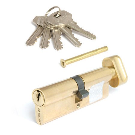 Цилиндр для замка ключ / вертушка Apecs SC-90-C-G (SC-90-Z-C-G) золото