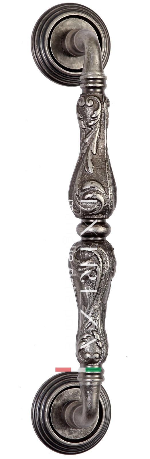 Ручка скоба дверная Extreza GRETA (Грета) R05 античное серебро F45