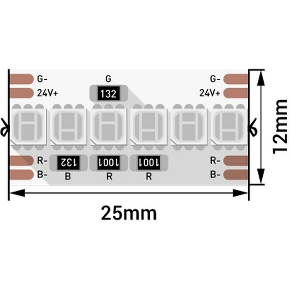 Светодиодная лента DesignLed LUX DSG8A240-24-RGB-33