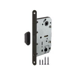 Замок дверной межкомнатный сантехнический магнитный Fuaro MAGNET M96WC-50 BL-24 черный