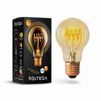 Лампа светодиодная диммируемая Voltega E27 4W 2800К прозрачная VG10-A60GE27warm4W-FB 7078
