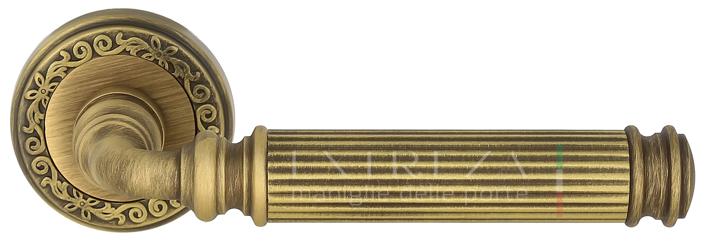 Ручка дверная Extreza BENITO (Бенито) 307 на розетке R06 матовая бронза F03