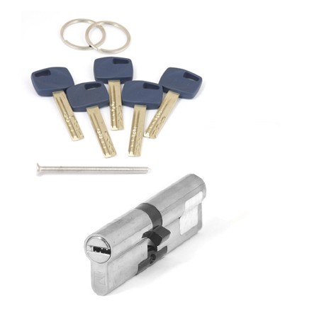Цилиндр для замка ключ / ключ Apecs Premier XR-100(45/55)-NI никель