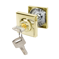 Завертка сантехническая Ajax (Аякс) с фиксацией ключом BK6.FIX.JK GP-5 золото