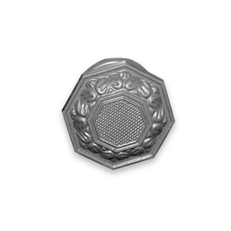 Ручка кнопка дверная металлическая Строммашина РД-1-ПП (08-Ш-001)(серебро)
