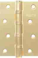 Комплект 2 шт. - Петля дверная универсальная стальная Punto 4B 100х70х2.5 PB латунь