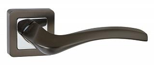 Ручка дверная межкомнатная Punto Vesta QR GR/CP-23 графит/хром