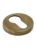 Накладка на евроцилиндр Morelli Luxury LUX-KH-R3-E OBR круглая, цвет кофе