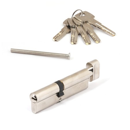 Цилиндр для замка ключ / вертушка Apecs SM-110(50/60C)-C-NI никель