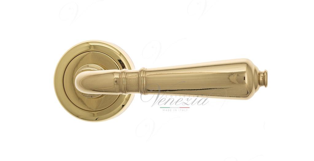 Ручка дверная межкомнатная Venezia Vignole D1 полированная латунь