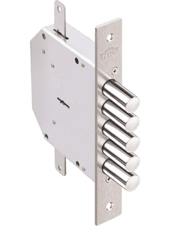 Замок Elbor (Эльбор) врезной сувальдный Гранит 1.06.02 с тягами, 5 кл. (длинный ключ) /00449/