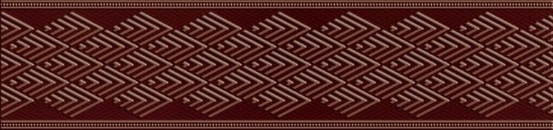 Плитка керамическая Pamesa Mayolica Delmas List Purpura декор 15х60
