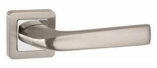 Ручка дверная межкомнатная Punto Saturn QR SN/CP-3 матовый никель/хром