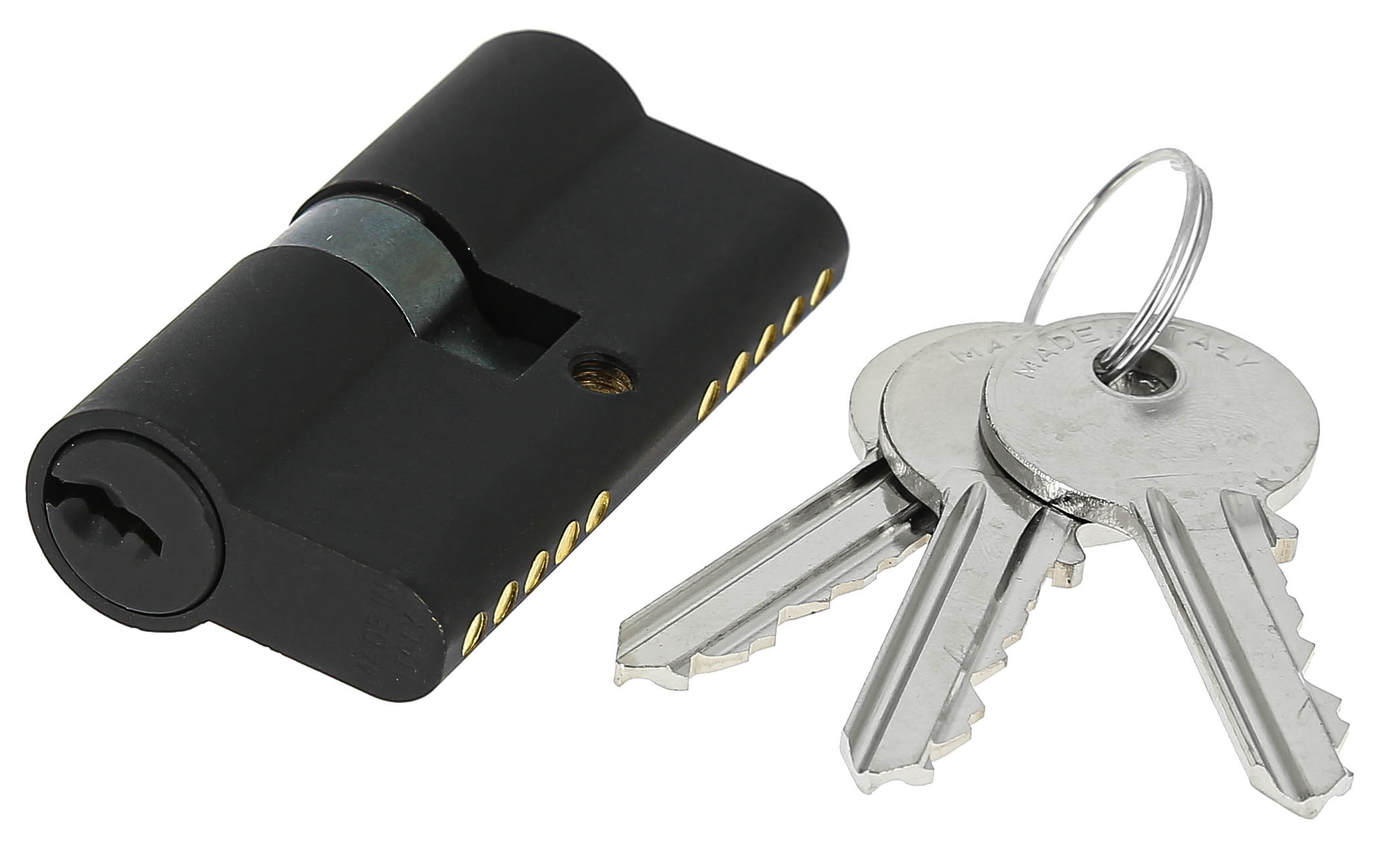Цилиндр для замка Extreza AS-60 ключ-ключ 25x10x25 черный матовый F22