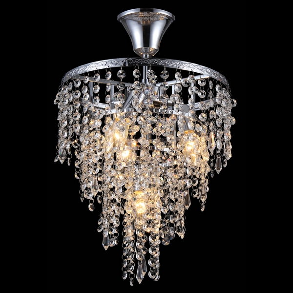 Люстра потолочная Natali Kovaltseva NICE 70024-3+1C CHROME