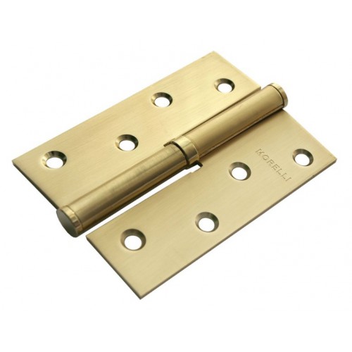 Петля дверная разъёмная стальная левая Morelli MSD 100X70X2.5 SG L матовое золото
