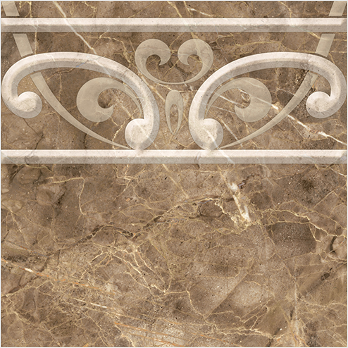 Плитка керамическая Уралкерамика Петра напольный ВСП3ПЕ404 02 декор 41,8х41,8