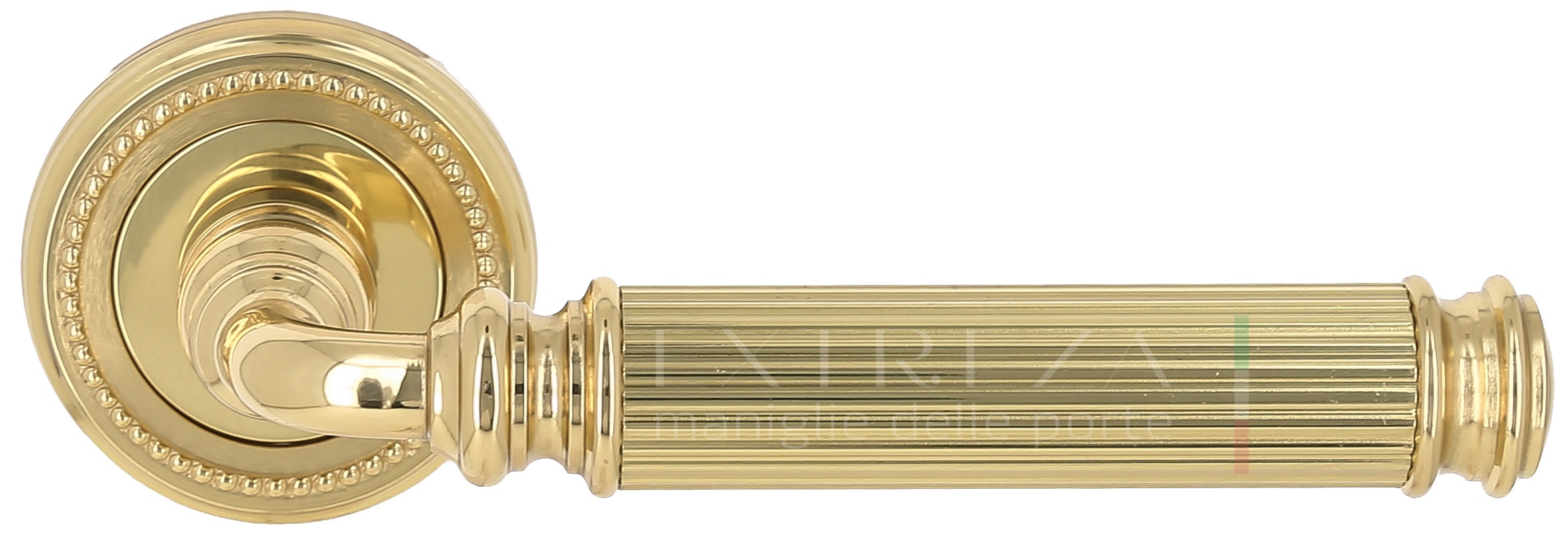 Ручка дверная Extreza BENITO (Бенито) 307 на розетке R03 полированное золото F01