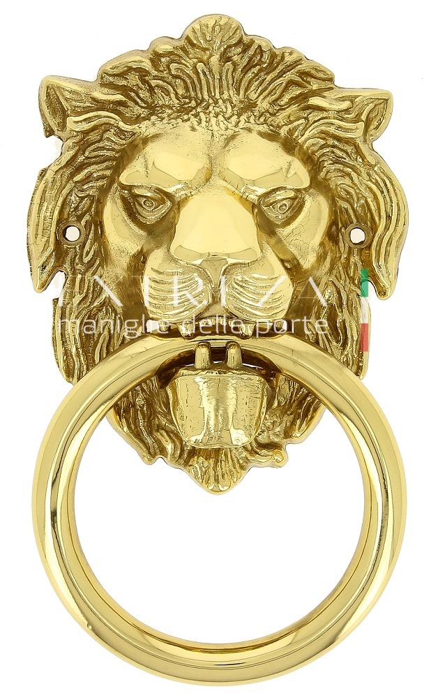 Стучалка декоративная для двери Extreza Leo полированное золото F01