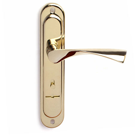 Ручка дверная на планке Apecs HP-77.0323-S-G (к Гардиану 1011) золото