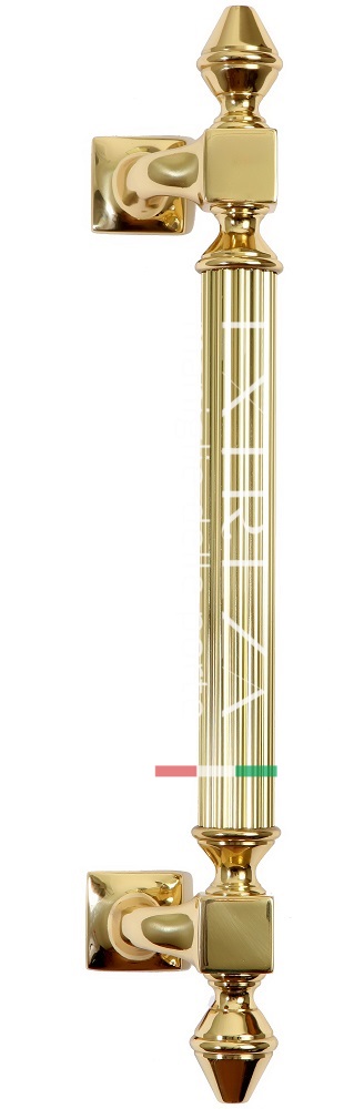 Ручка скоба дверная Extreza IMPERO (Имперо) 430 мм (300 мм) полированное золото F01