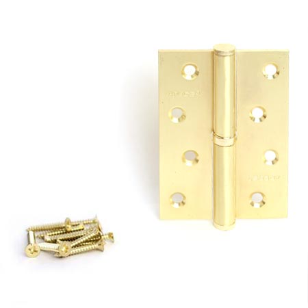 Петля стальная разъемная дверная правая Apecs 100*70-B-Steel-GM-R матовое золото