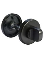 Завертка сантехническая Morelli Luxury LUX-WC-R5 NERO круглая цвет черный