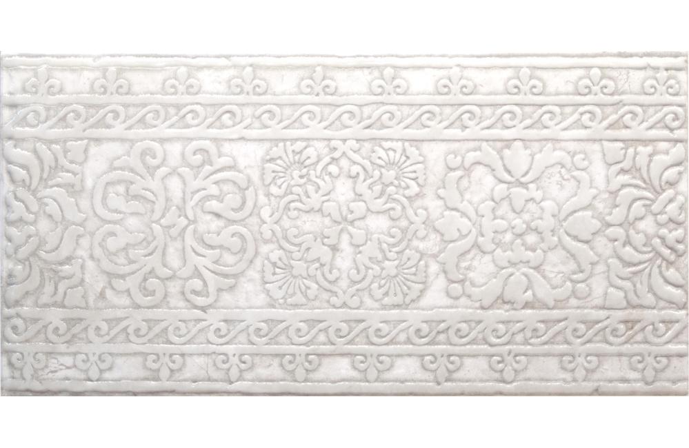 Плитка керамическая Absolut keramika Papiro White Cenefa Gotico White бордюр 60х29,8