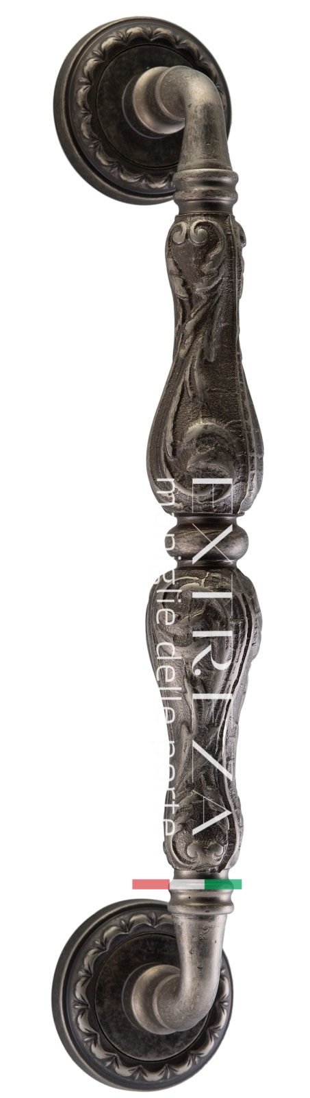 Ручка скоба дверная Extreza GRETA (Грета) R02 античное серебро F45