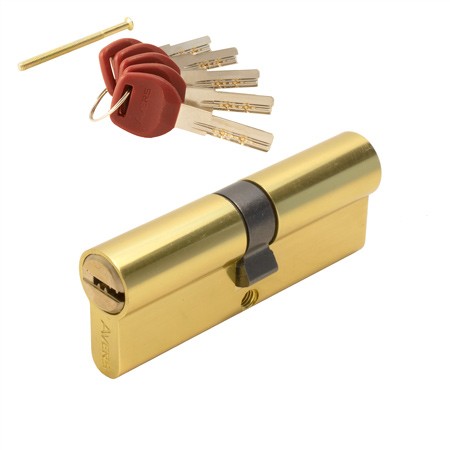 Цилиндр для замка ключ / ключ Avers JM-80-G золото