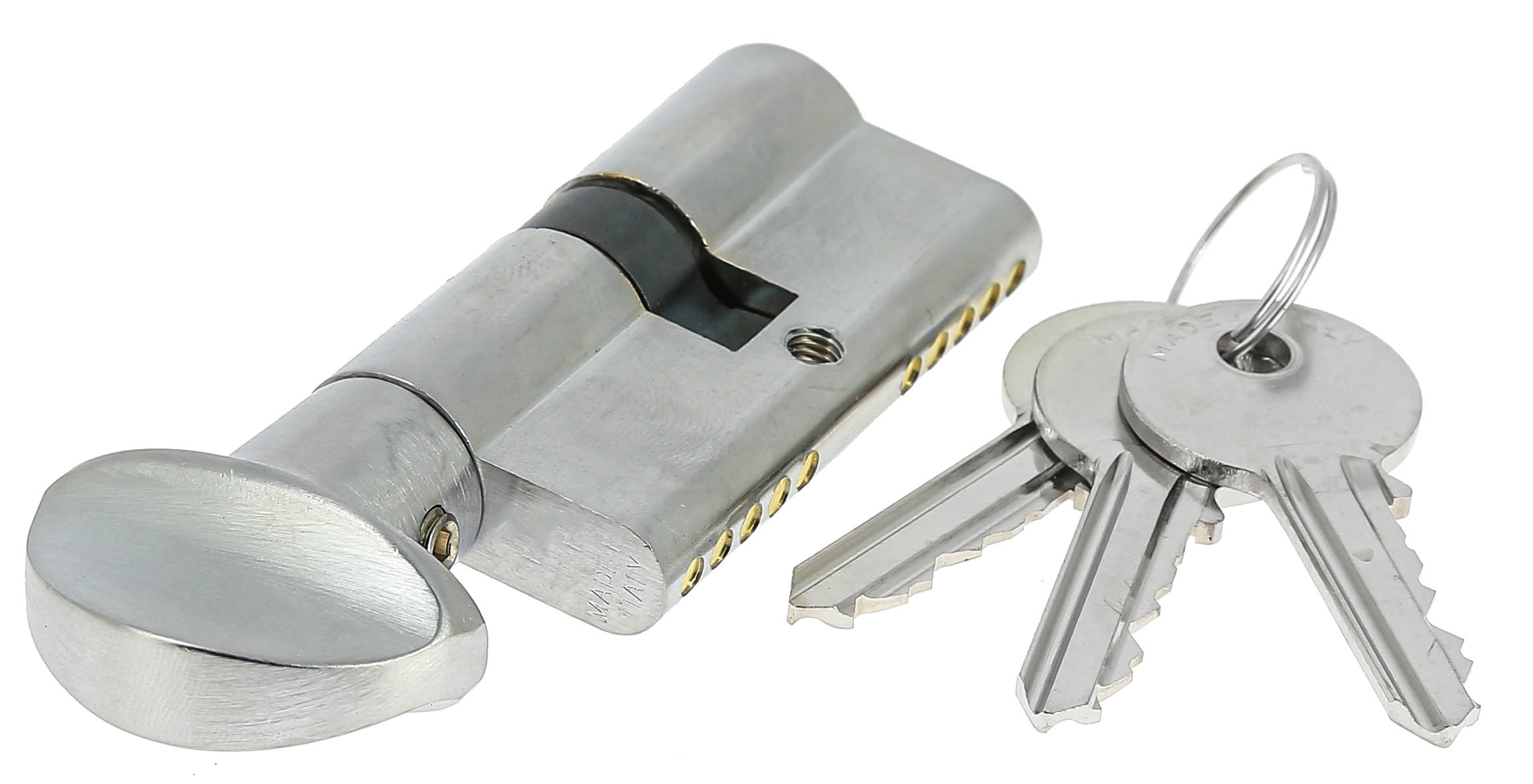 Цилиндр для замка Extreza AS-70С ключ-вертушка 35x10x25 (40/30) матовый хром F05