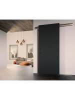 Система для раздвижной одностворчатой двери Morelli ESTHETIC без доводчиков, ширина 500-1000мм цвет черный, до 80кг