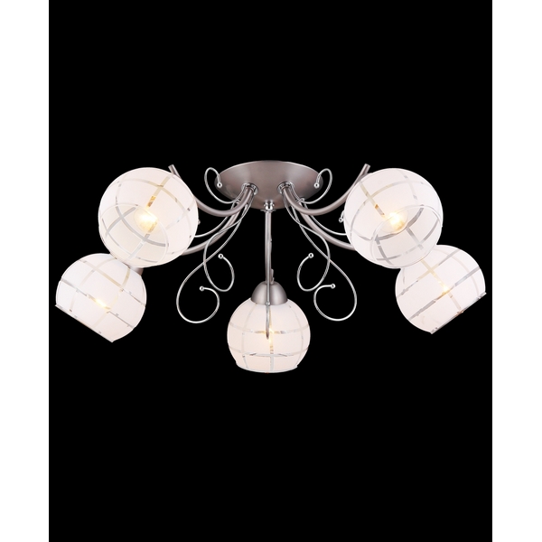 Потолочная люстра Natali Kovaltseva 11446 11446/5C NICKEL, CHROME