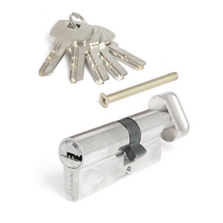 Цилиндр для замка ключ / вертушка Apecs SM-70(30C/40)-C-NI никель