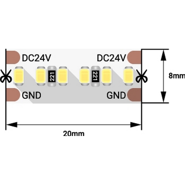 Светодиодная лента DesignLed LUX DSG2A300-24-NW-33