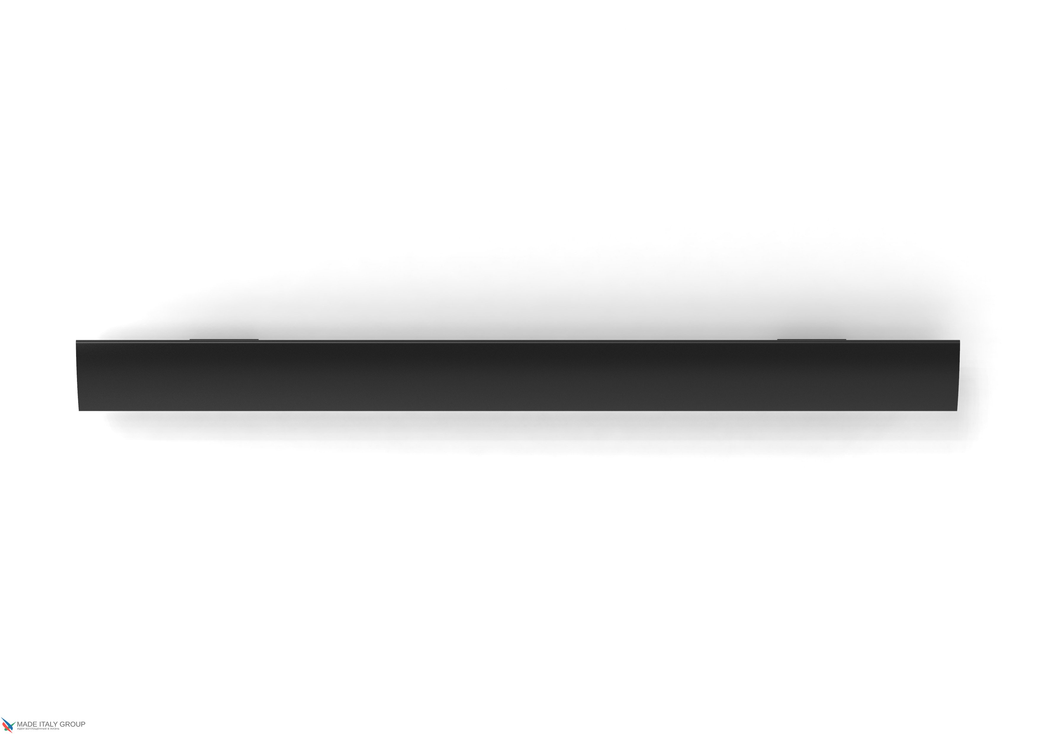 Ручка скоба модерн COLOMBO DESIGN F128K-NM матовый черный 384 мм