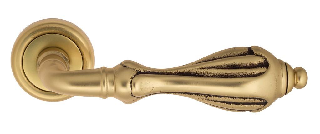 Ручка дверная межкомнатная Venezia Anafesto D1 французское золото+коричневый
