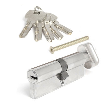 Цилиндр для замка ключ / вертушка Apecs SM-80-C-NI никель