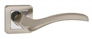 Ручка дверная межкомнатная Punto Vesta QR SN/CP-3 матовый никель/хром