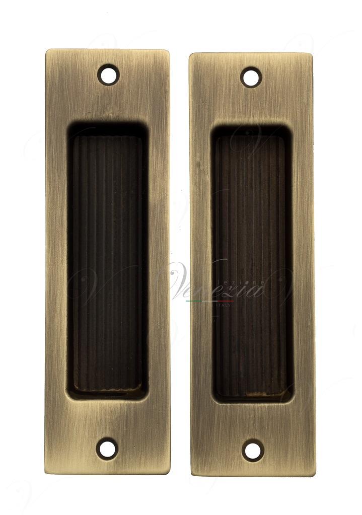Ручки купе для раздвижных дверей Venezia U166 пара матовая бронза