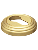 Накладка на замок Morelli Luxury LUX-KH-WD OSA круглая под евроцилиндр , цвет матовое золото