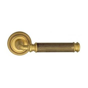 Ручка дверная межкомнатная Venezia Mosca D3 французское золото+коричневый