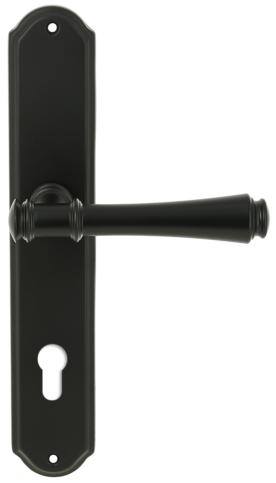 Ручка дверная Extreza PIERO (Пьеро) 326 на планке PL01 CYL черный матовый F22