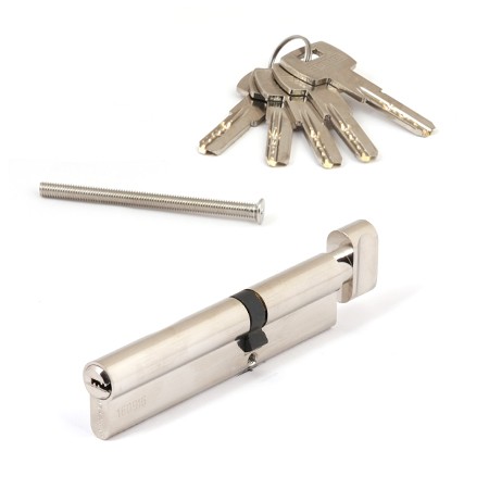 Цилиндр для замка ключ / вертушка Apecs SM-130(50C/80)-C-NI никель