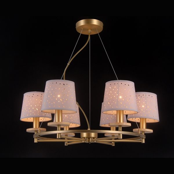 Люстра подвесная Natali Kovaltseva LISBON 81064-6C ANTIQUE BRASS