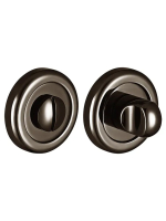 Завертка сантехническая Morelli Luxury LUX-WC-R4 NIN на круглой розетке цвет черный никель