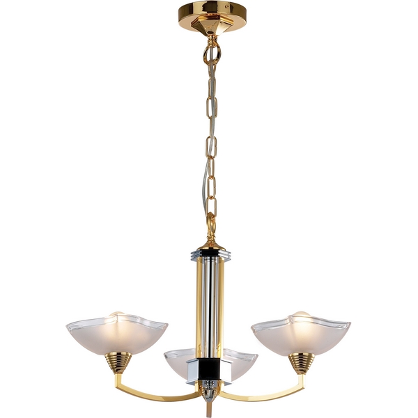 Люстра подвесная N-Light 199-03-32 gold + chrome