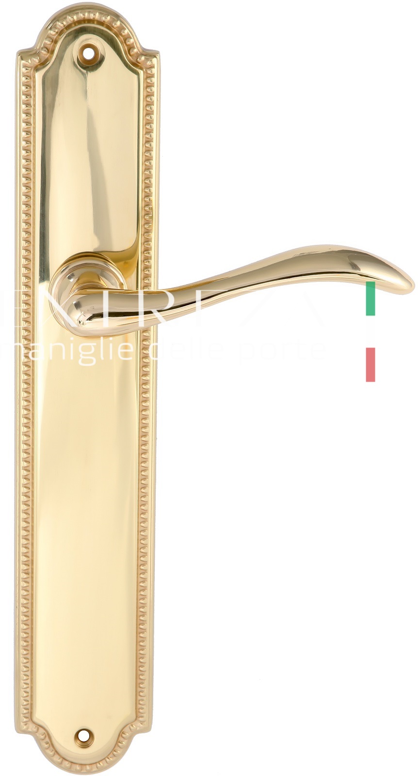 Ручка дверная Extreza AGATA (Агата) 310 на планке PL03 PASS полированное золото F01