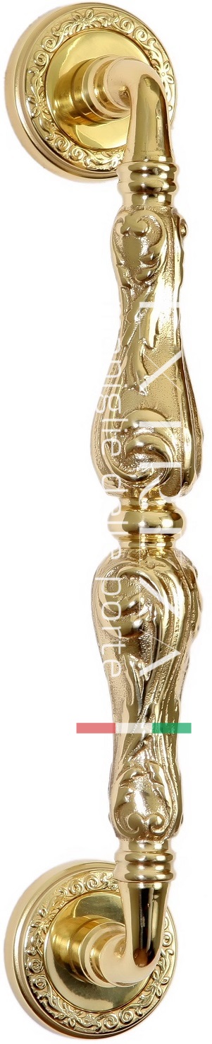 Ручка скоба дверная Extreza GRETA (Грета) R06 полированное золото F01